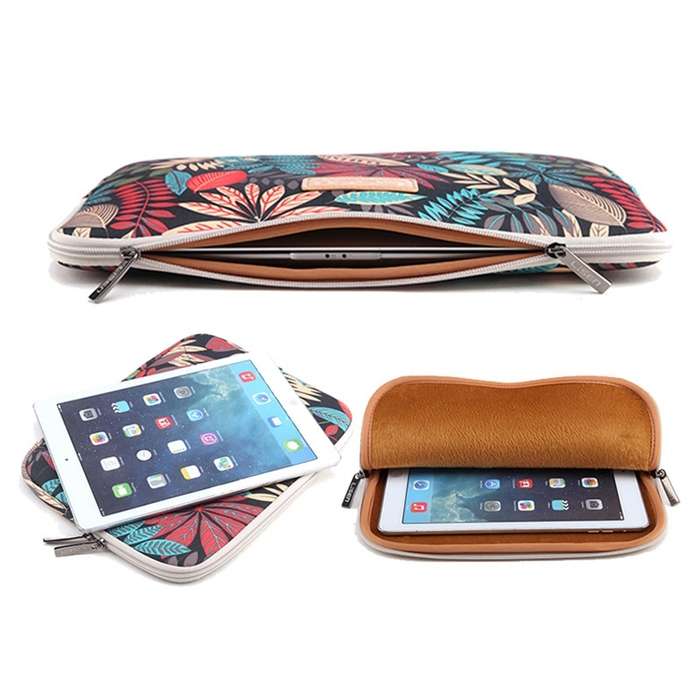 Lisen 10 inch Sleeve Case  Colorful Leaves Zipper Briefcase Carrying Bag for iPad Air 2, iPad Air, i