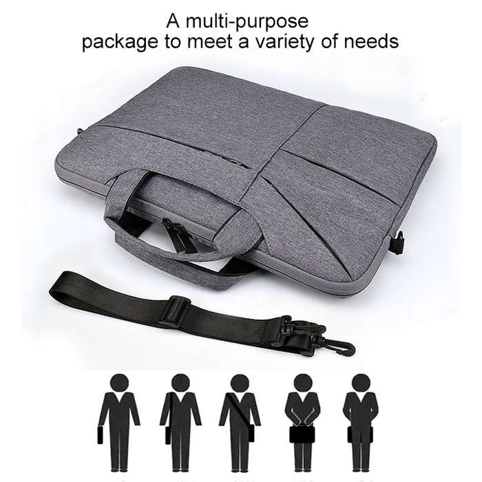 ST02S Waterproof Tear Resistance Hidden Portable Strap One-shoulder Handbag for 13.3 inch Laptops, w