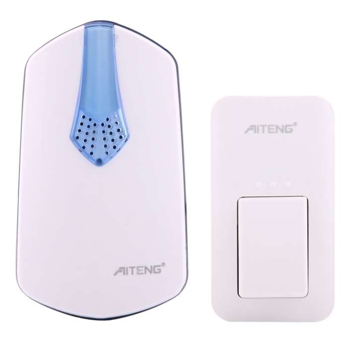 AITENG V026G Life Waterproof Battery-Free Wireless Doorbell, 1 Receiver + 1 x Transmitter, Receiver