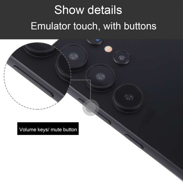 For Samsung Galaxy S24 Ultra 5G Color Screen Non-Working Fake Dummy Display Model (Black)