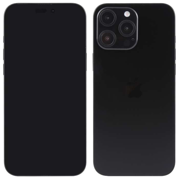 For iPhone 16 Pro Max Black Screen Non-Working Fake Dummy Display Model (Black)