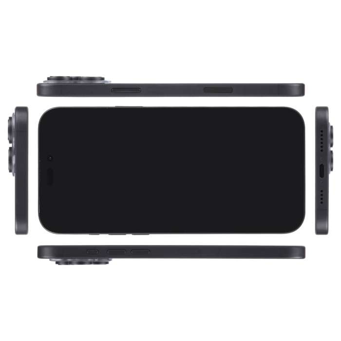 For iPhone 16 Pro Max Black Screen Non-Working Fake Dummy Display Model (Black)