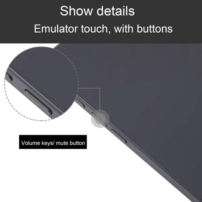 For iPhone 16 Pro Max Black Screen Non-Working Fake Dummy Display Model (Black)