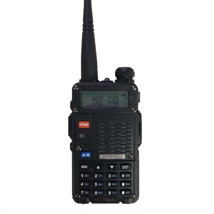 BaoFeng BF-F8HP 8W Dual Band Two-Way Radio VHF UHF Handheld Walkie Talkie, UK Plug(Black)
