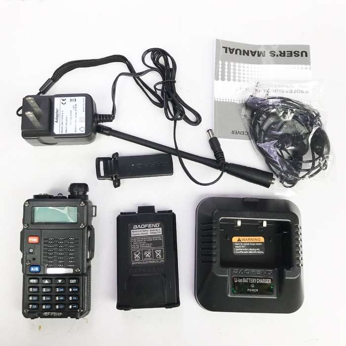 BaoFeng BF-F8HP 8W Dual Band Two-Way Radio VHF UHF Handheld Walkie Talkie, UK Plug(Black)