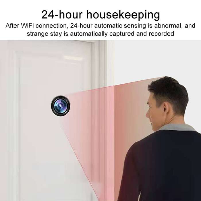 SDTX-9 1.8mm Focal Length Smart Home WiFi Remote HD Electronic Cat Eye Camera(Black)