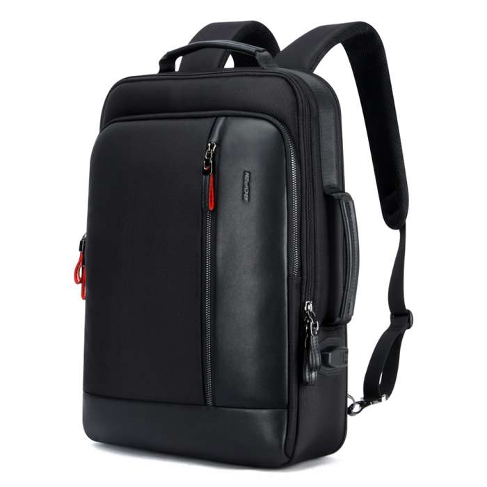 Bopai 751-006641 Large Capacity Business Fashion Breathable Laptop Backpack with External USB Interf