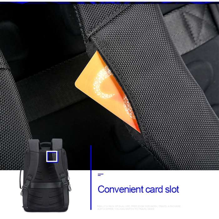 Bopai 751-006641 Large Capacity Business Fashion Breathable Laptop Backpack with External USB Interf