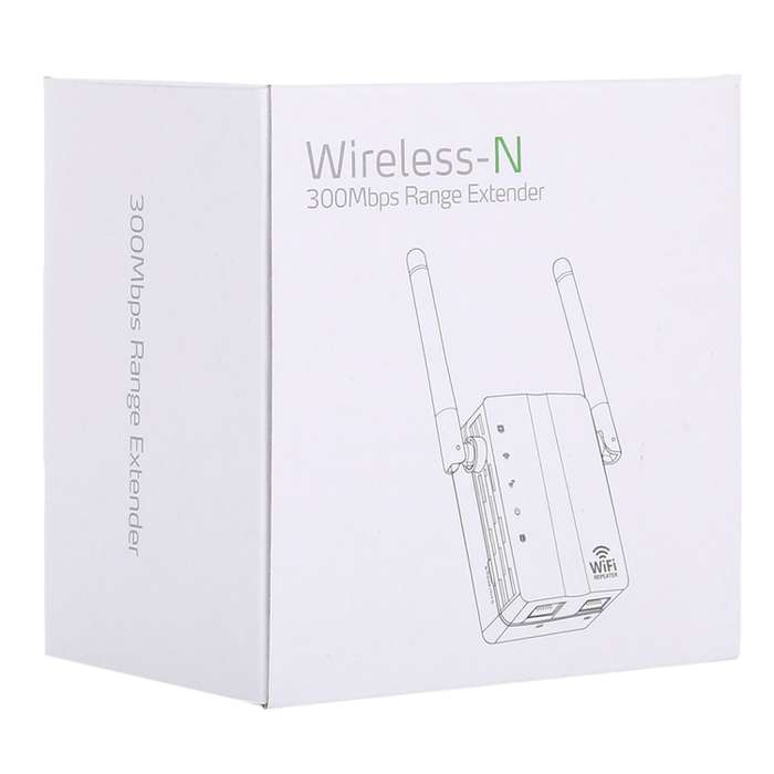 300Mbps Wireless-N Range Extender WiFi Repeater Signal Booster Network Router with 2 External Antenn