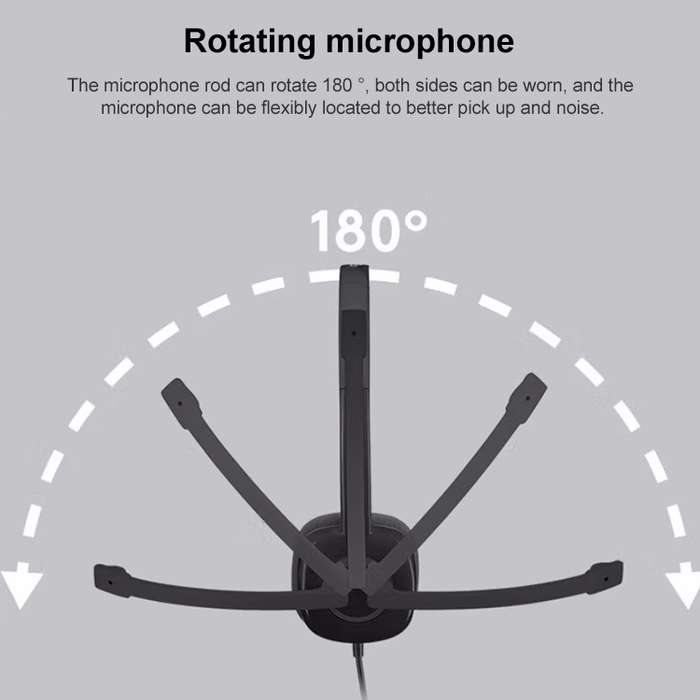 Logitech H151 Wired Headphone Single 3.5mm Earphone Gaming Headset Stereo with MIC