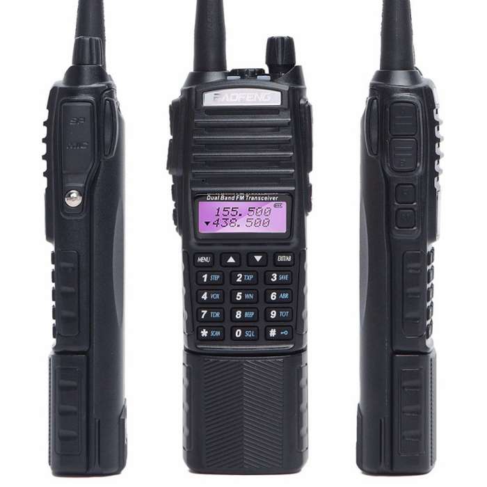 BaoFeng UV-82T Tri-Band Two-Way Radio Dual Antenna Handheld Walkie Talkie, EU Plug