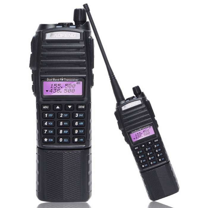 BaoFeng UV-82T Tri-Band Two-Way Radio Dual Antenna Handheld Walkie Talkie, EU Plug