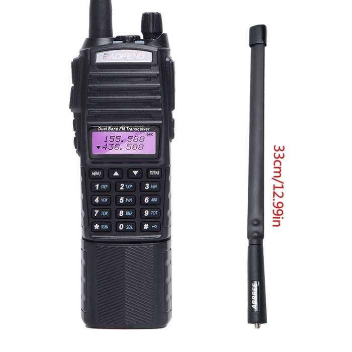 BaoFeng UV-82T Tri-Band Two-Way Radio Dual Antenna Handheld Walkie Talkie, EU Plug