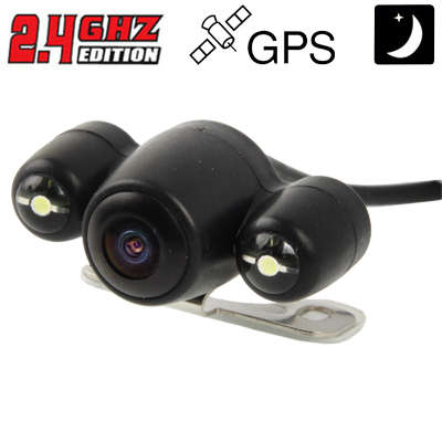 2.4G Wireless GPS Night Vision Car Rear View  Camera with 2 LED, Wide viewing angle: 120 (WX8