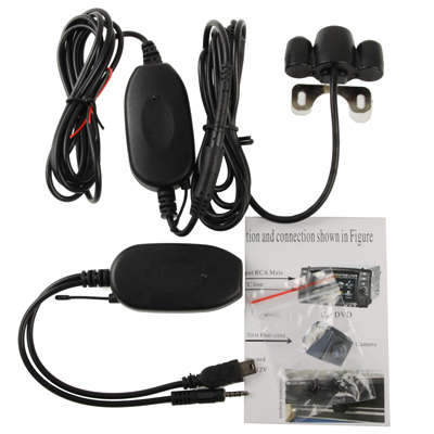 2.4G Wireless GPS Night Vision Car Rear View  Camera with 2 LED, Wide viewing angle: 120 (WX8