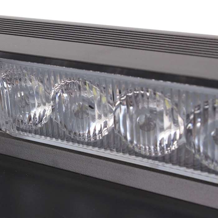 8W 800LM 8-LED White + Yellow Light 3-Modes Adjustable Angle Car Strobe Flash Dash Emergency Light W