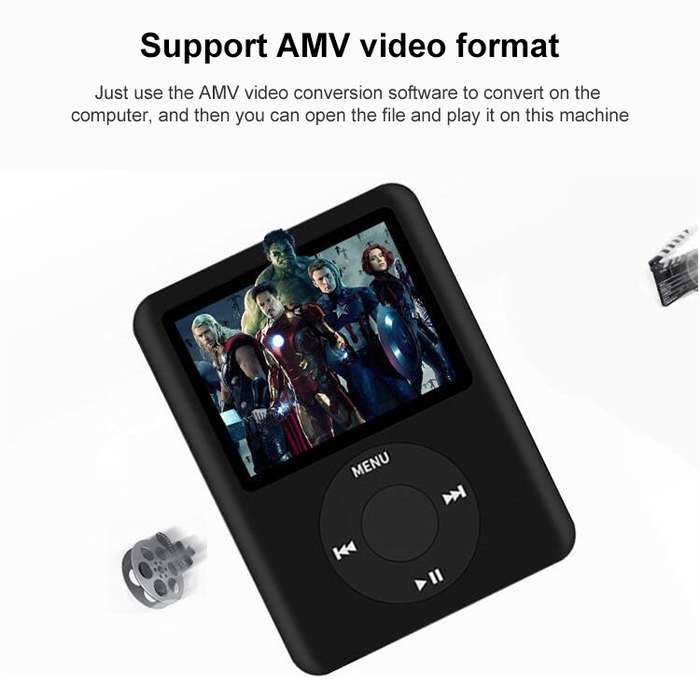 1.8 inch TFT Screen MP4 Player with TF Card Slot, Support Recorder, FM Radio, E-Book and Calendar(Gr