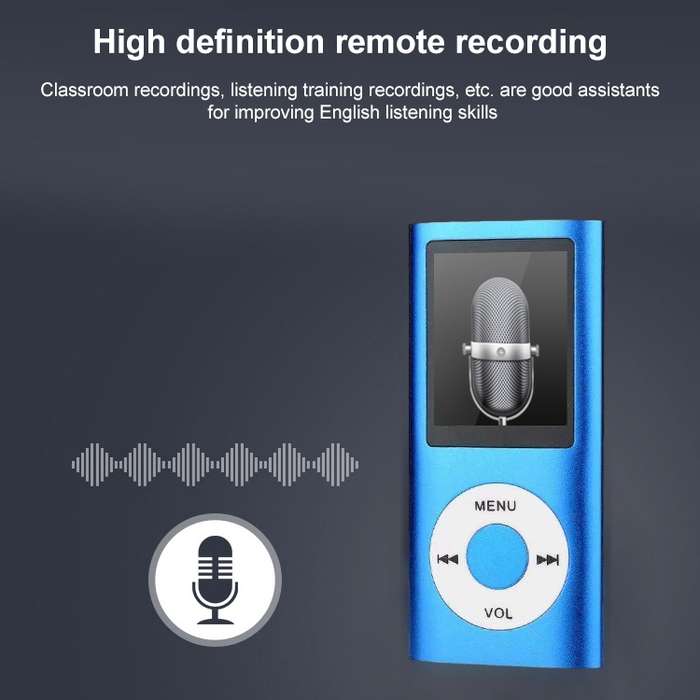 1.8 inch TFT Screen Metal MP4 Player with TF Card Slot, Support Recorder, FM Radio, E-Book and Calen