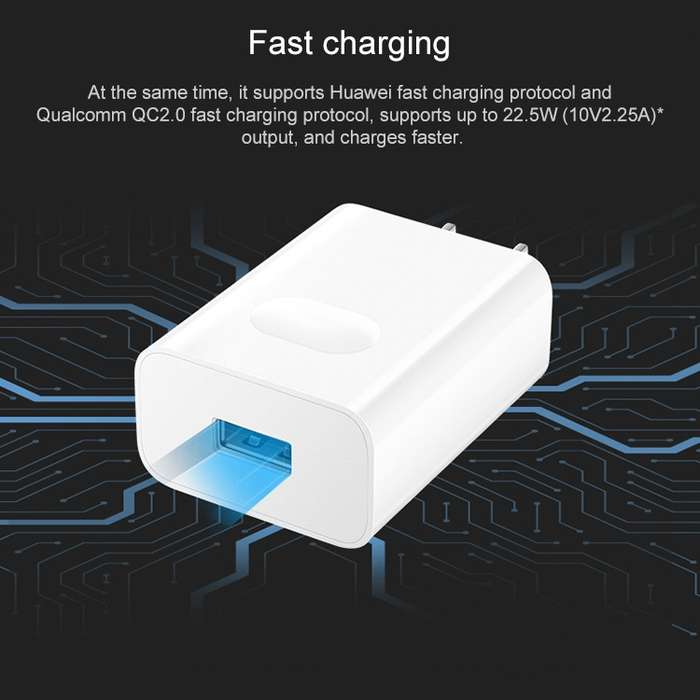 Original Honor AP404 USB Super Fast Charge Charger (Max 22.5W SE) with 1m 3A USB to USB-C / Type-C D