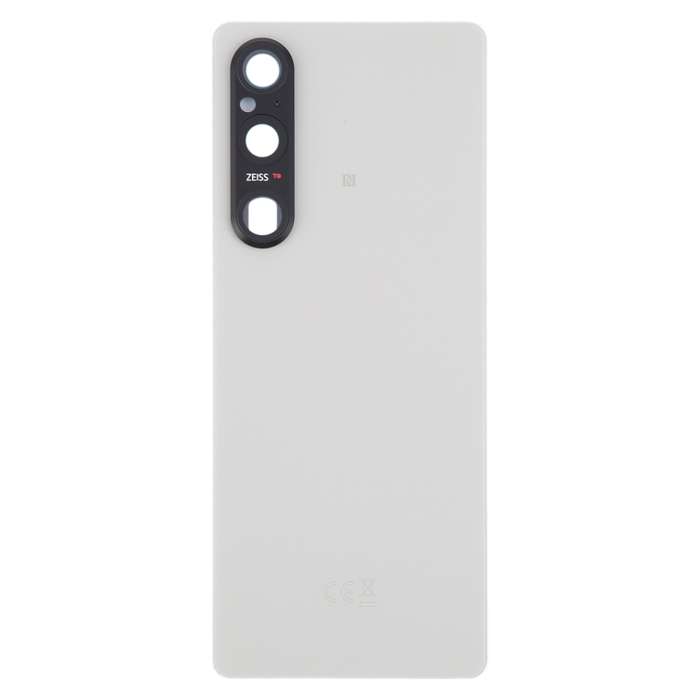 For Sony Xperia 1 V Original Battery Back Cover with Camera Lens Cover(Silver)