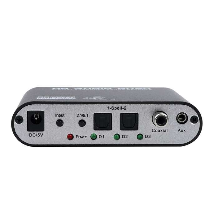SPDIF Coaxial to RCA DTS AC3 Audio Decoder 5.1CH Optical Digital Amplifier Analog Converter & Amplif