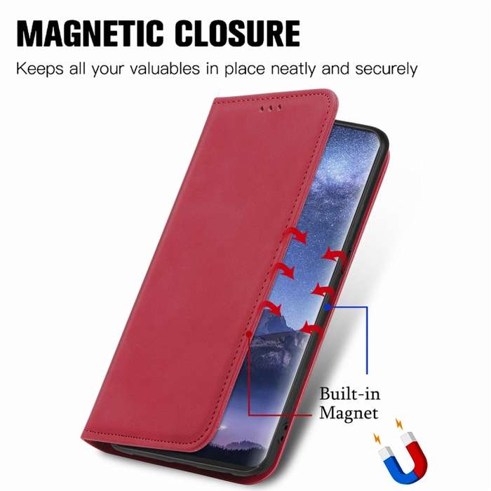 For Tecno Itel S23+ Retro Skin Feel Magnetic Flip Leather Phone Case(Red)