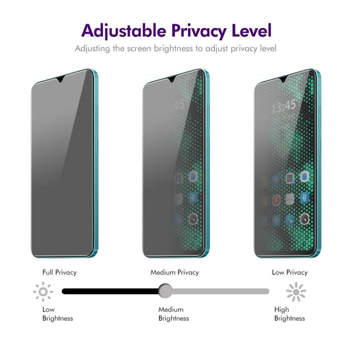 For ZTE Blade V50 Design 4G ENKAY Hat-Prince 28 Degree Anti-peeping Privacy Tempered Glass Film