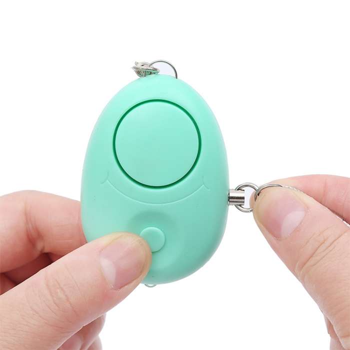 120dB Key Anti-lost Alarm Anti-wolf Alarm with LED Light(White)