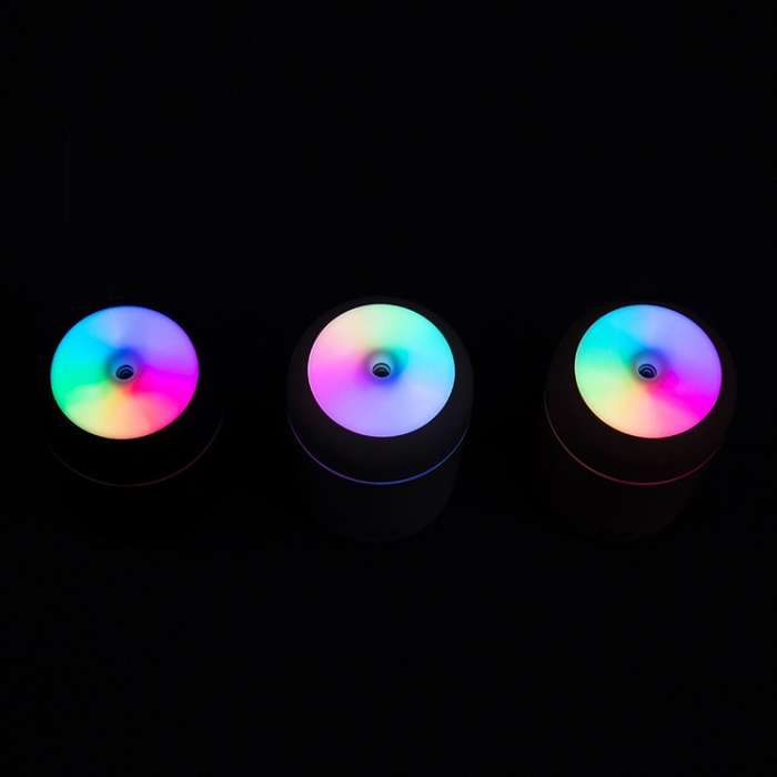Colorful Cup Humidifier USB Car Air Purifier(Second Generation White)