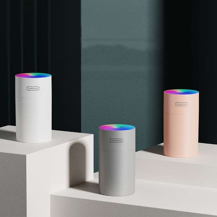 Colorful Cup Humidifier USB Car Air Purifier(Second Generation White)