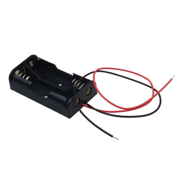10 PCS AA Size Power Battery Storage Case Box Holder For 4 x AA Batteries with Cover & Switch