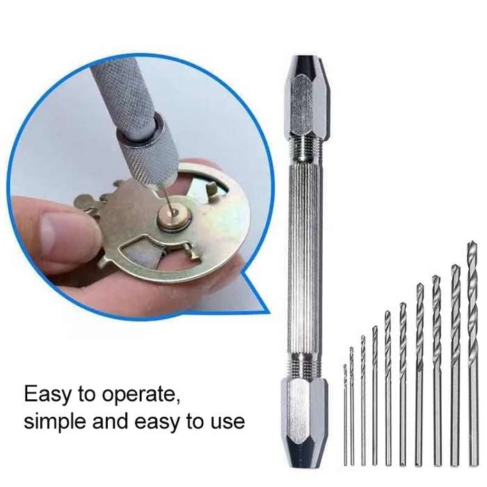 Double-ended Steel Pick Aluminum Slloy Hand Drill Punch