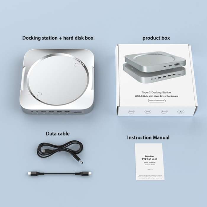 Rocketek MM483 For Mac Mini Docking Station With Hard Disk Enclosure