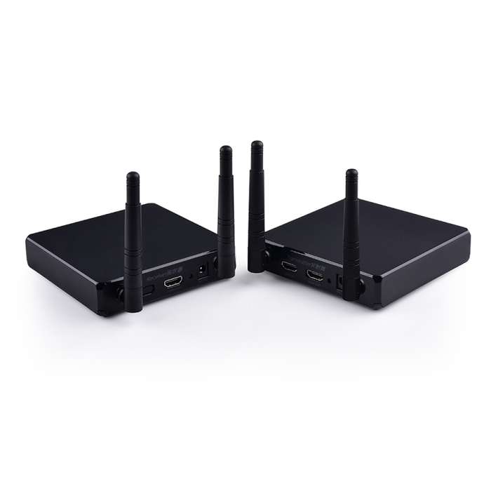 Measy FHD686 Full HD 1080P 3D 5-5.8GHz Wireless HDMI Transmitter (Transmitter + Receiver) with Displ