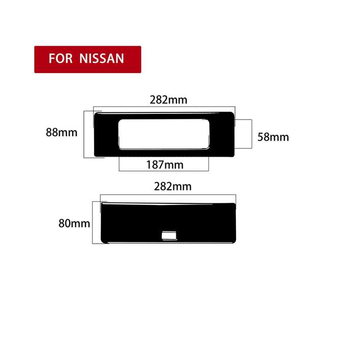 For Nissan 350Z 2003-2009 Car DVD Player + Storage Box Decorative Sticker, Left and Right Drive Univ