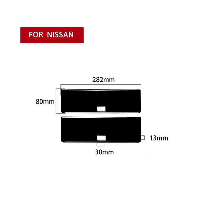 For Nissan 350Z 2003-2009 2pcs Car Rear Storage Box Sticker, Left and Right Drive Universal