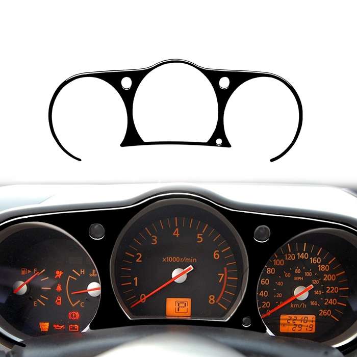 For Nissan 350Z 2003-2009 Car Speedometer Surround Decorative Stickers, Left and Right Drive Univers