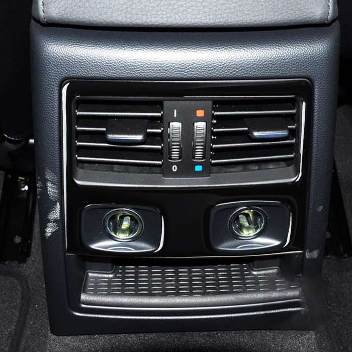 For BMW 3 Series E90/E92 2005-2012 Car Rear Air Vents with Holes Decorative Sticker, Left and Right