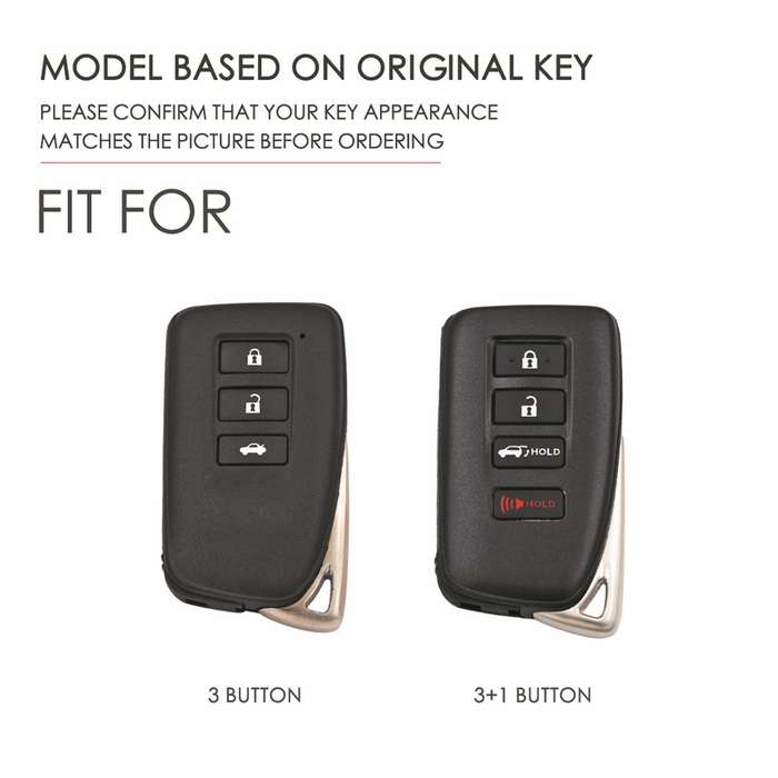 For Lexus 4-button Hallmo Car Cowhide Leather Key Protective Cover Key Case(Brown)