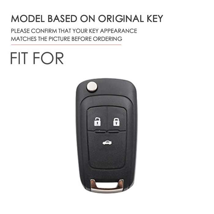 For Chevrolet Folding Hallmo Car Cowhide Leather Key Protective Cover Key Case(Brown)