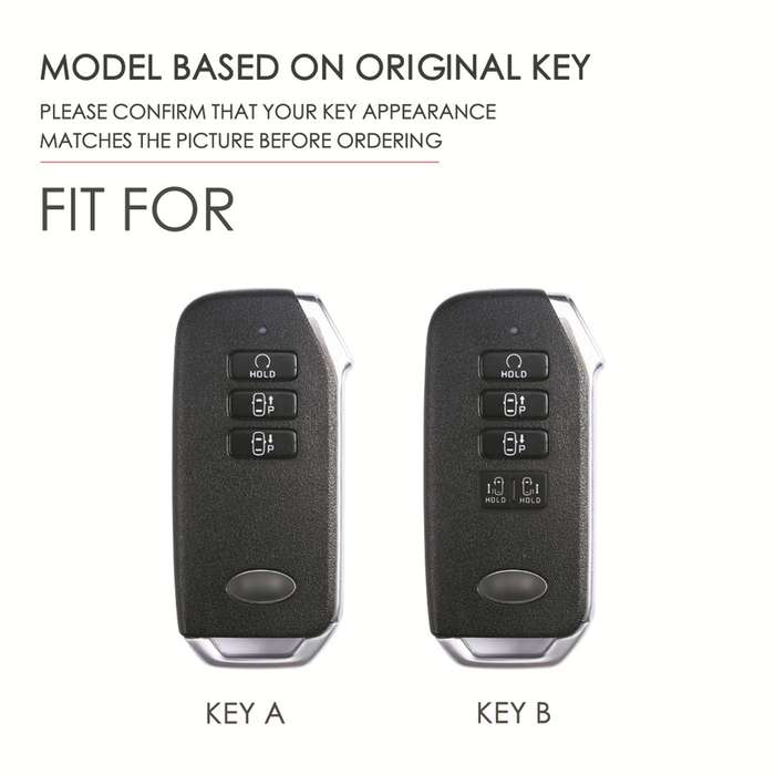 For Kia 3-button Hallmo Car Cowhide Leather Key Protective Cover Key Case(Brown)
