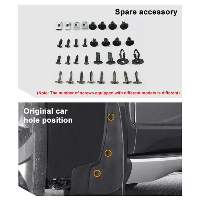 For Suzuki Jimny 2019-2023 4pcs/Set Car Auto Soft Plastic Splash Flaps Fender Guard