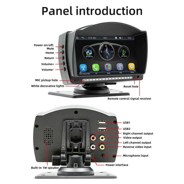 B5540 4.7 inch Allwinner Melis F133 Car MP5 Player, Support iOS CarPlay / Android Auto / BT / USB /
