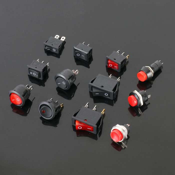 50pcs Universal Power Switch Button Assortment Kit
