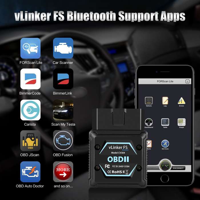 Vgate OBD2 Bluetooth Diagnostic Tool