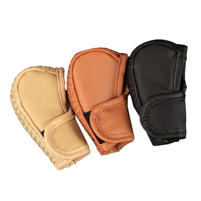 Universal Car PU + Ice Silk Gear Shift Knob Protective Cover (Brown)