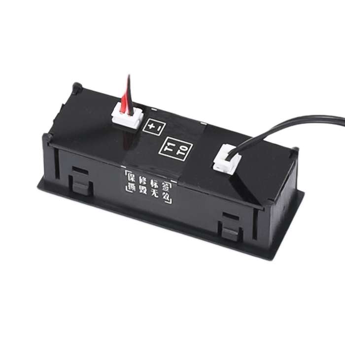 3 in 1 DC5-50V Car High-precision Electronic LED Luminous Clock + Thermometer + Voltmeter (White)