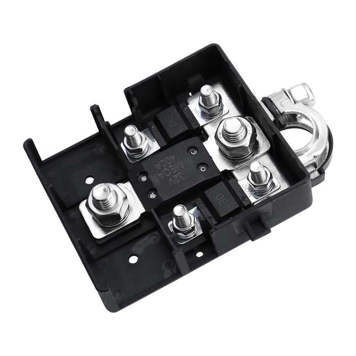 Car Battery Distribution Terminal 32V 400A Quick Release Fused Clamps Connector (Black)