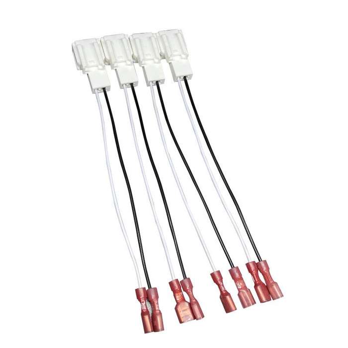 4pcs Car Audio Conversion Harness Connector Subwoofer Speaker Wiring Adapter for Toyota / Mitsubishi
