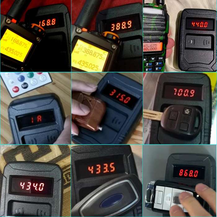 WOYO PL001 Car Remote Control Tester 10-1000MHZ RF IR Infrared Wireless Digital Frequency Tester for